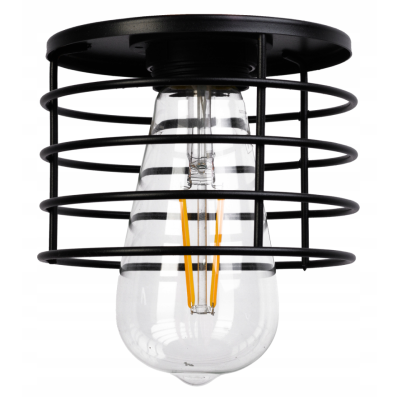 BERGE Stínidlo lustrové lampy, ČERNÁ kovová pružina