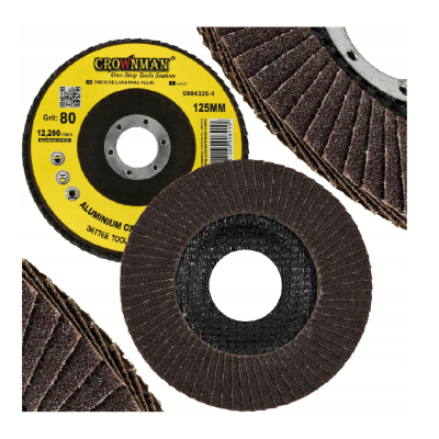 BERGE 5x lamelový kotouč pro broušení dřeva, kovu, 125 mm P80