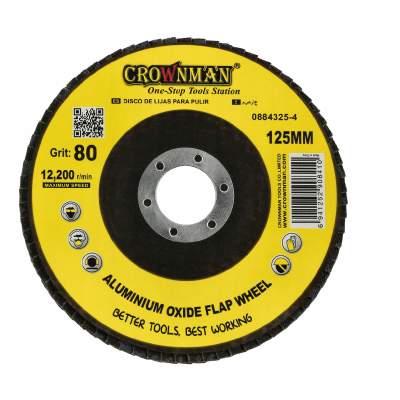 BERGE 5x lamelový kotouč pro broušení dřeva, kovu, 125 mm P80