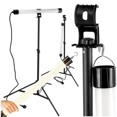 BERGE LED pracovní lampa na stativu 20W 1700lm