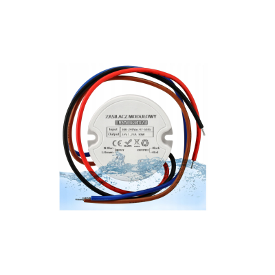 ECOLIGHT Zásuvný zdroj 24V - 30W - 1,25A - IP67 voděodolný pro LED pásek