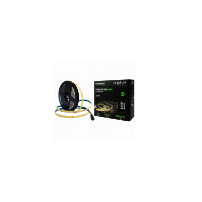 ECOLIGHT COB LED pásek 35W - 24V - 320 - 5M - 3000k - teplá bílá + dálkový ovladač