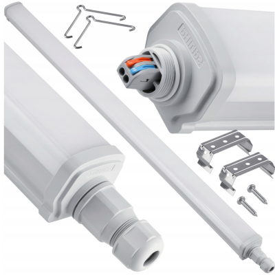PHILIPS Hermetické LED svítidlo Philips 120 cm - 30 W - 3600 lm - neutrální bílá