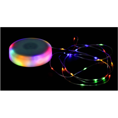 BERGE Kempingová lampa nabíjecí LED girlanda na roli 10m RGB IPX4