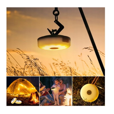 BERGE Kempingová lampa nabíjecí LED girlanda na roli 10m WW IPX4