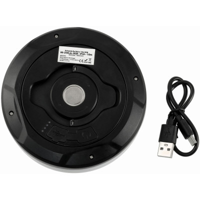 BERGE Kempingová lampa nabíjecí LED girlanda na roli 10m WW IPX4