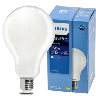 PHILIPS LED žárovka Philips E27 - 17,5W - 2452lm - 4000k Corepro Premium