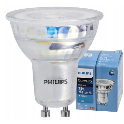 PHILIPS LED žárovka Philips GU10 - 3,5 - 255Lm 36° - teplá bílá 3000K - CorePro Premium