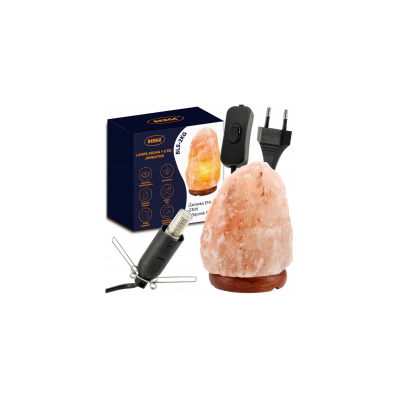 BERGE Solná lampa 1-2kg - Ionizátor / noční lampa