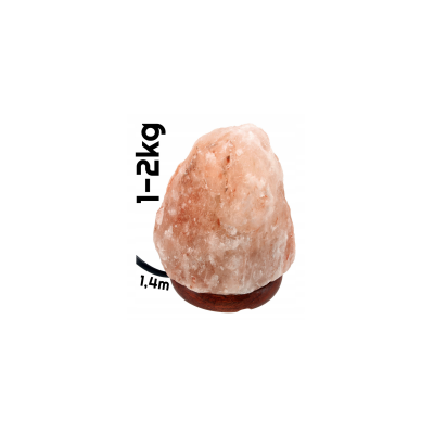 BERGE Solná lampa 1-2kg - Ionizátor / noční lampa