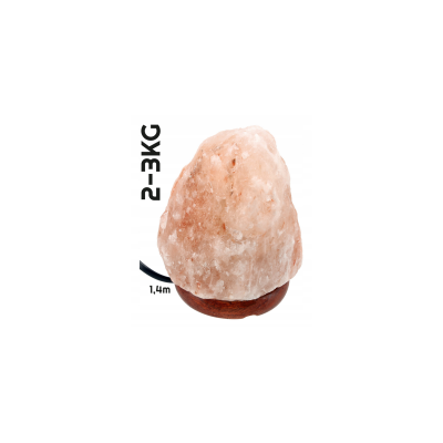 BERGE Solná lampa 2-3kg - Ionizátor / noční lampa