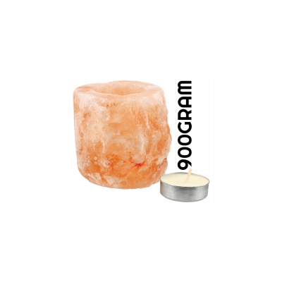 BERGE Solná lampa NATURAL 900g - Ionizátor + svíčka