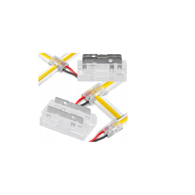 BERGE Univerzální konektor pro COB SMD LED pásek 8mm, hranatý - zacvakávací