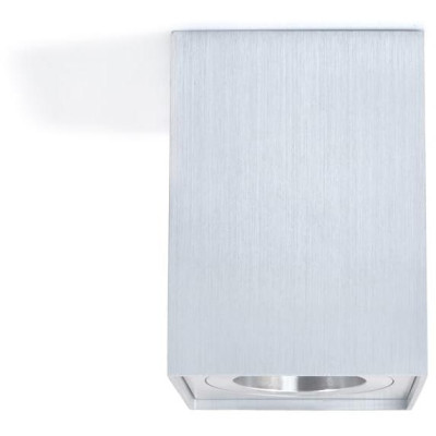 BERGE Podhledové bodové svítidlo OS201-SS nevýklopné - čtverec - stříbrná + patice GU10