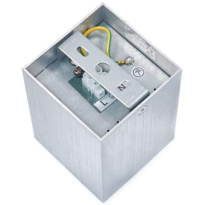 BERGE Podhledové bodové svítidlo OS201-SS nevýklopné - čtverec - stříbrná + patice GU10