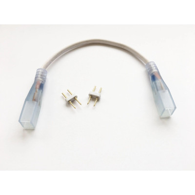 BERGE Spojka z kabelem pro LED pásky 230V 120LED 14mm