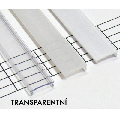 BERGE Transparentní difuzor KLIK pro profil X 2m