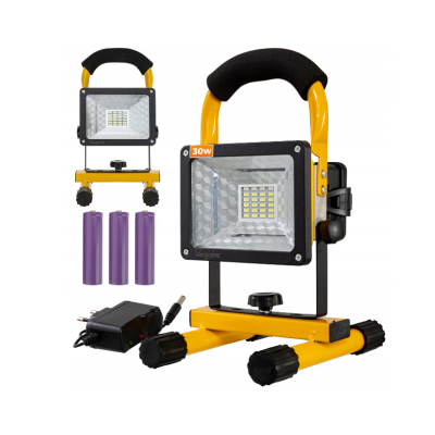 BERGE Dílenský světlomet s 30W baterií