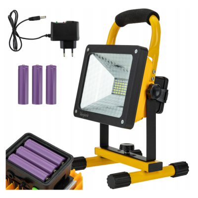 BERGE Dílenský světlomet s 50W baterií