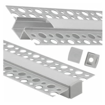 ECOLIGHT Hliníkový profil do sádrokartonu 1m, set elox