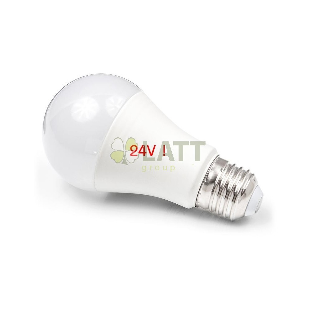 LED žárovka - E27 - 10W - 900Lm - neutrální bílá - 24V