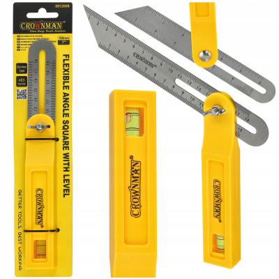 CROWNMAN Nastavitelný čtverec s libela 330 mm