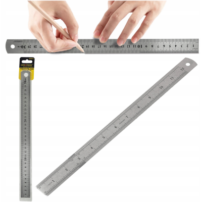 CROWNMAN Ocelové pravítko 30 cm