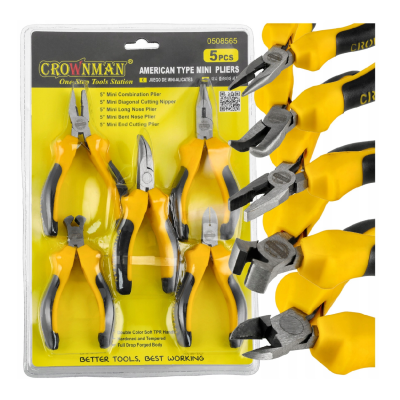 CROWNMAN Přesné kleště - MINI sada 5 ks na šperky