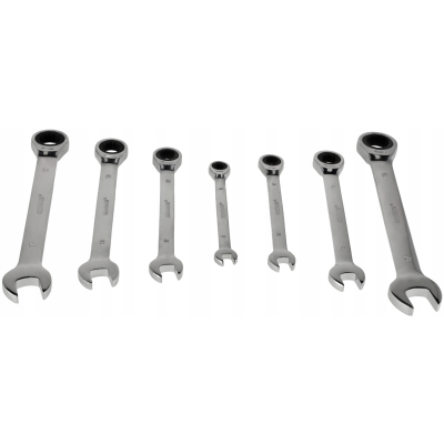 CROWNMAN Ráčnové klíče 8mm - 19mm sada 7 ks