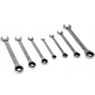 CROWNMAN Ráčnové klíče 8mm - 19mm sada 7 ks