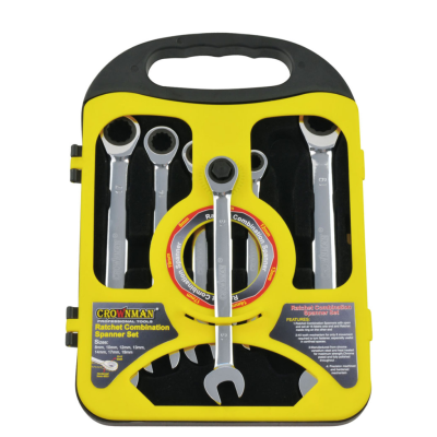 CROWNMAN Ráčnové klíče 8mm - 19mm sada 7 ks