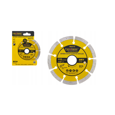 CROWNMAN Segmentový diamantový kotouč na beton / kostky / kameninu pro suché řezání