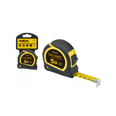 CROWNMAN Svinovací metr / svinovací metr se zámkem, pravítko 5M 19mm