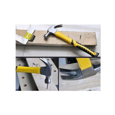 CROWNMAN Tesařské a pokrývačské kladivo, ocelové, 250g, s plastovou rukojetí