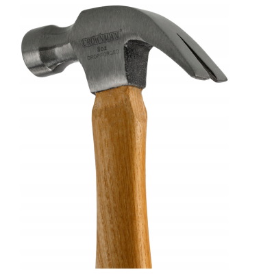 CROWNMAN Tesařské kladivo s dřevěnou násadou 450g 33cm