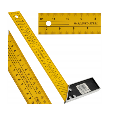 CROWNMAN Univerzální stavební truhlářský čtverec o měřítku 30 cm