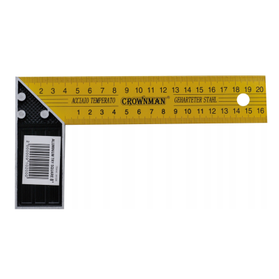 CROWNMAN Univerzální stavební truhlářský čtverec o měřítku 30 cm