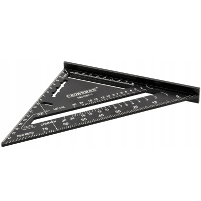 BERGE Univerzální truhlářský čtverec 180mm černý