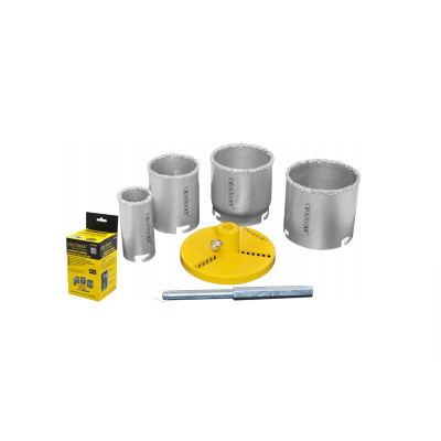 CROWNMAN Vykružovací korunky na beton s tvrdokovem SET 33,53,67,73