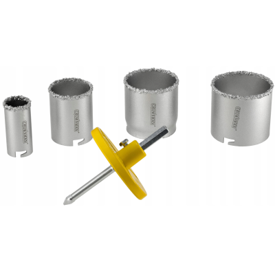 CROWNMAN Vykružovací korunky na beton s tvrdokovem SET 33,53,67,73