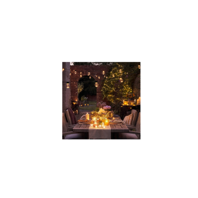 BERGE Zahradní girlanda 15m + 16x 1W LED žárovka