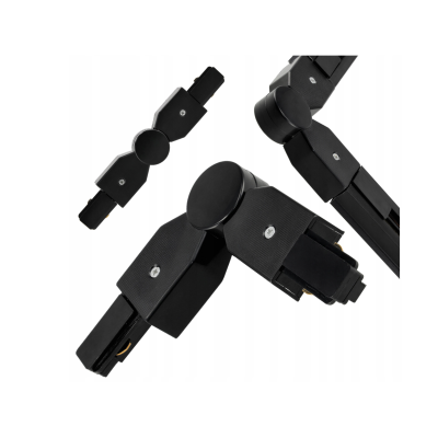 BERGE Flexibilní rohový úhlový konektor pro černé kolejnice