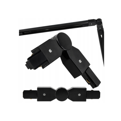 BERGE Flexibilní rohový úhlový konektor pro černé kolejnice