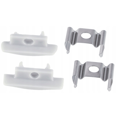 BERGE LED eloxovaný hliníkový profil zapuštěný 2m - sada