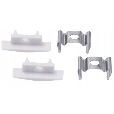 BERGE LED hliníkový profil zapuštěný 1m bílý - sada