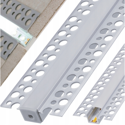 BERGE LED hliníkový profil zapuštěný 2m - sada