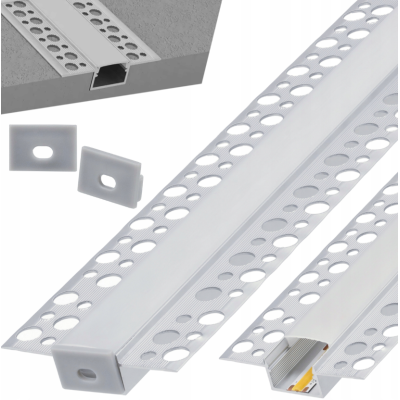 BERGE LED hliníkový profil zapuštěný 2m - sada