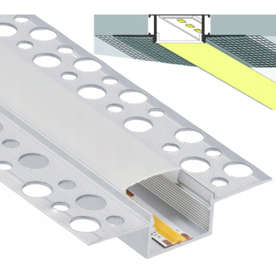 BERGE LED hliníkový profil zapuštěný 2m - sada