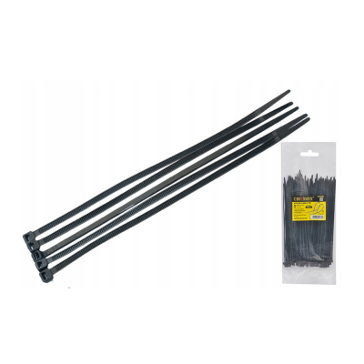 CROWNMAN Nylonová stahovací páska 2,5x100mm černá - 100ks