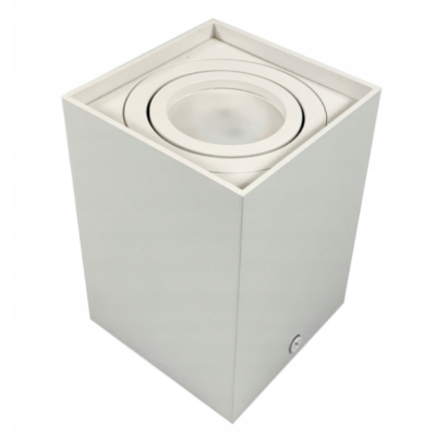 BERGE Podhledové bodové svítidlo 6686 výklopné čtverec - bílá - 115mm